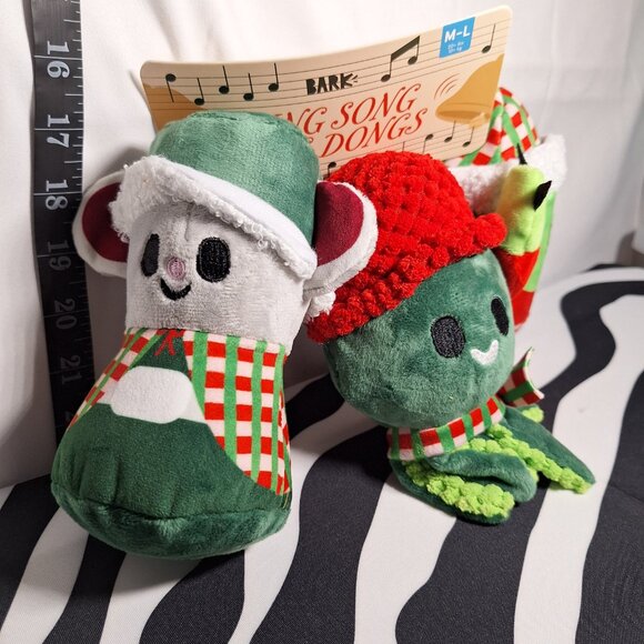 NWT Bark Sing Song Ding Dongs Dog Toy M-L - Picture 2 of 6